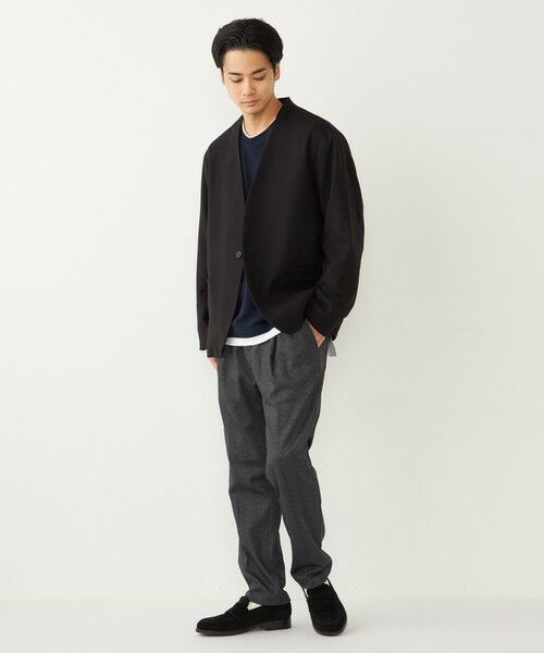 SHIPS / シップス ノーカラージャケット | 《一部追加予約》SHIPS Colors:〈手洗い可能〉ノーカラー ジャケット(セットアップ可能)◆ | 詳細10