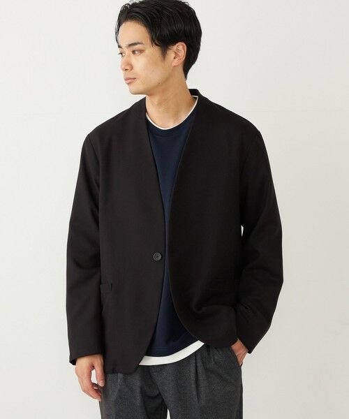 SHIPS / シップス ノーカラージャケット | 《一部追加予約》SHIPS Colors:〈手洗い可能〉ノーカラー ジャケット(セットアップ可能)◆ | 詳細11