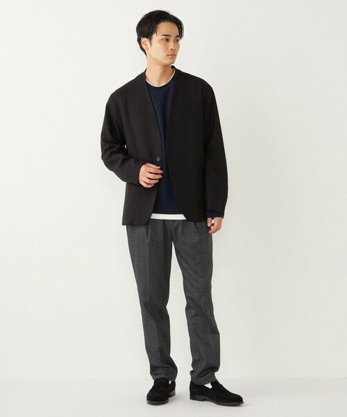 SHIPS / シップス ノーカラージャケット | 《一部追加予約》SHIPS Colors:〈手洗い可能〉ノーカラー ジャケット(セットアップ可能)◆ | 詳細13