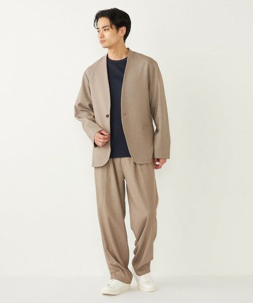 SHIPS / シップス ノーカラージャケット | 《一部追加予約》SHIPS Colors:〈手洗い可能〉ノーカラー ジャケット(セットアップ可能)◆ | 詳細30