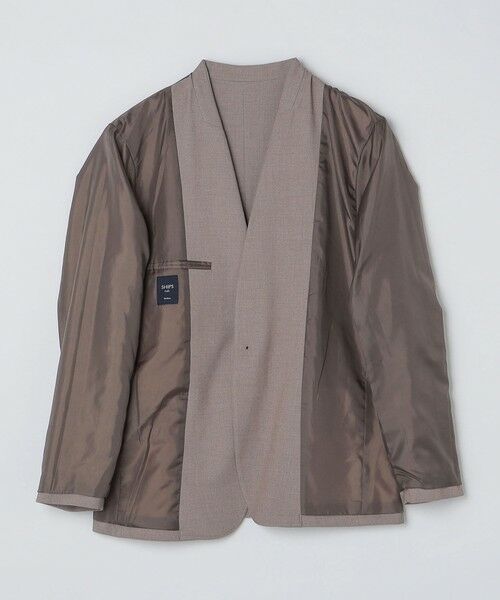 SHIPS / シップス ノーカラージャケット | 《一部追加予約》SHIPS Colors:〈手洗い可能〉ノーカラー ジャケット(セットアップ可能)◆ | 詳細17