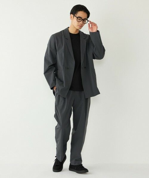 SHIPS / シップス テーラードジャケット | SHIPS Colors:〈洗濯機可能〉ナイロン ストレッチ ダブル ジャケット(セットアップ可能) | 詳細15