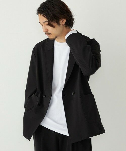 SHIPS / シップス テーラードジャケット | SHIPS Colors:〈洗濯機可能〉ナイロン ストレッチ ダブル ジャケット(セットアップ可能) | 詳細23