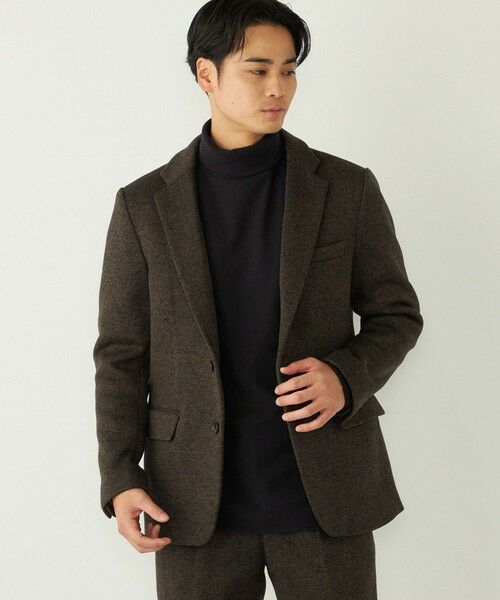 SHIPS / シップス テーラードジャケット | 《一部追加予約》SHIPS Colors:セーター フリース ジャケット(セットアップ対応可能)◆(ブラウン)