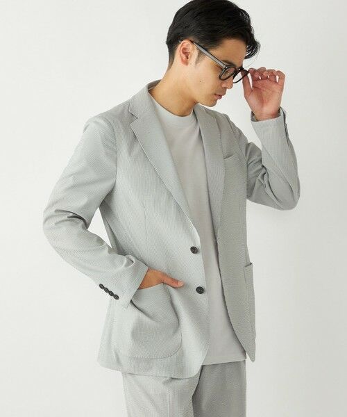 SHIPS / シップス テーラードジャケット | SHIPS Colors:CLEAR EFFECT(R) サッカージャケット(セットアップ対応可能) | 詳細18