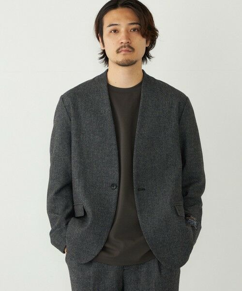 SHIPS / シップス テーラードジャケット | SHIPS Colors:T/W ツイード ノーカラー ジャケット(セットアップ対応可能)◇ | 詳細14