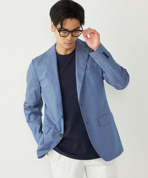 SHIPS / シップス テーラードジャケット | SHIPS Colors:〈洗濯機可能〉デニム ライク ジャケット(セットアップ対応可能) | 詳細6