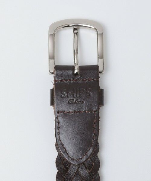 SHIPS / シップス ベルト・サスペンダー | SHIPS Colors:レザー メッシュ ベルト◇ | 詳細1