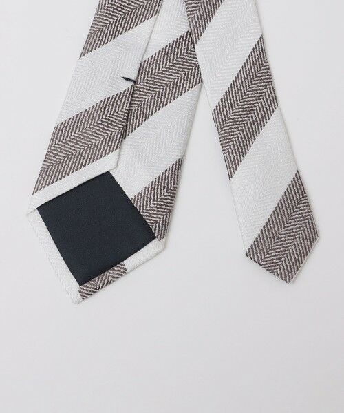 SHIPS / シップス ネクタイ | SHIPS Colors:シルク リネン ストライプ ネクタイ | 詳細1