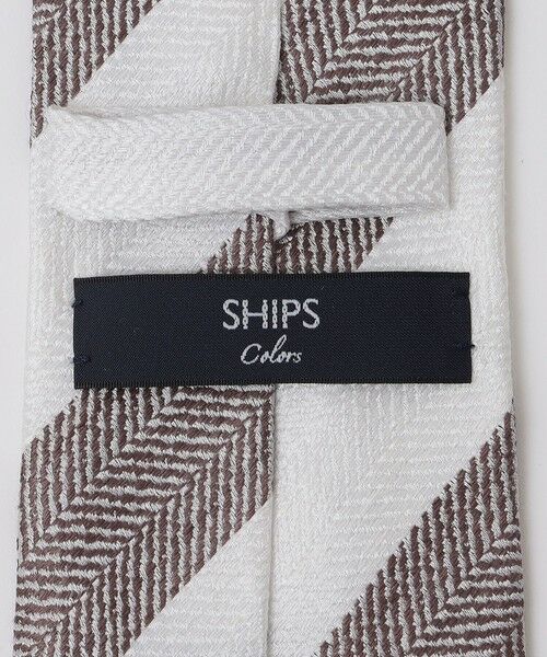 SHIPS / シップス ネクタイ | SHIPS Colors:シルク リネン ストライプ ネクタイ | 詳細2
