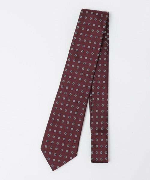 SHIPS / シップス ネクタイ | SHIPS Colors:シルク 小紋柄 ネクタイ(エンジ)