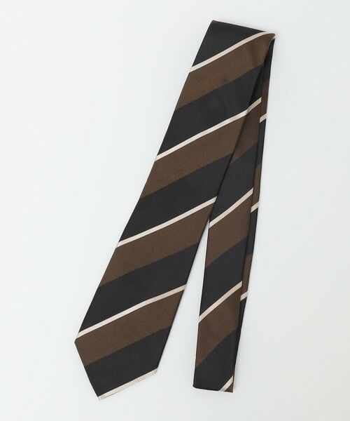 SHIPS / シップス ネクタイ | SHIPS Colors:シルク ストライプ ネクタイ(ダークブラウン)