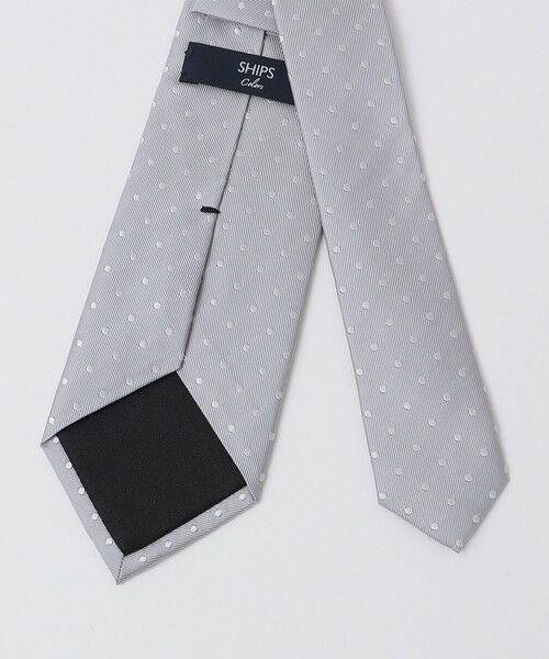 SHIPS / シップス ネクタイ | SHIPS Colors:シルバー ツイル ドット タイ 2◇ | 詳細1