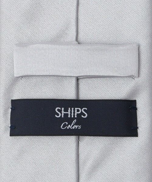SHIPS / シップス ネクタイ | SHIPS Colors:シルバー サテン ソリッド タイ 2◇ | 詳細2