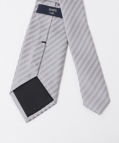 SHIPS / シップス ネクタイ | SHIPS Colors:シルバー ストライプ タイ 2◇ | 詳細1