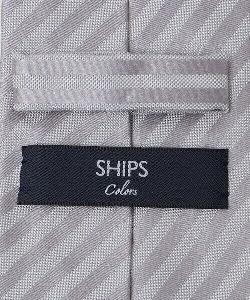 SHIPS / シップス ネクタイ | SHIPS Colors:シルバー ストライプ タイ 2◇ | 詳細2