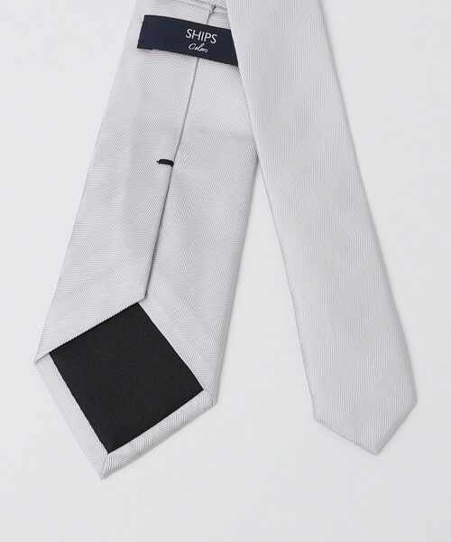 SHIPS / シップス ネクタイ | SHIPS Colors:シルバー ヘリンボーン タイ 2◇ | 詳細1