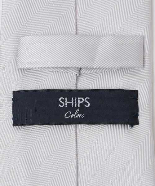 SHIPS / シップス ネクタイ | SHIPS Colors:シルバー ヘリンボーン タイ 2◇ | 詳細2