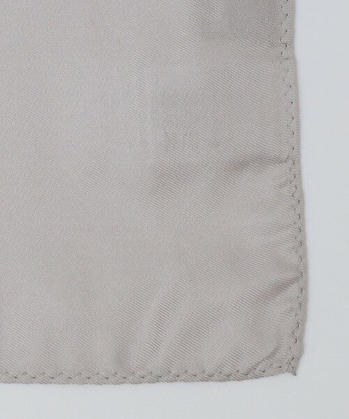 SHIPS / シップス ハンカチ | SHIPS Colors:シルク シルバー ポケットチーフ | 詳細1