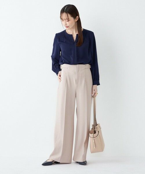 SHIPS / シップス その他パンツ | SHIPS Colors:〈手洗い可能〉ストレッチ ジョーゼット ワイドパンツ2◇ | 詳細11