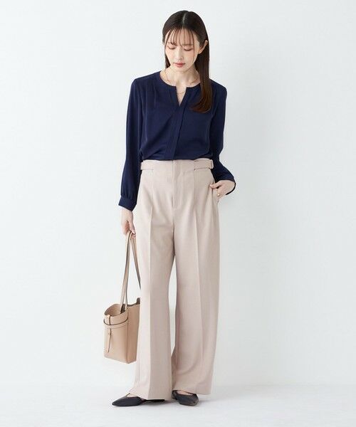 SHIPS / シップス その他パンツ | SHIPS Colors:〈手洗い可能〉ストレッチ ジョーゼット ワイドパンツ2◇ | 詳細14