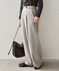 SHIPS / シップス その他パンツ | SHIPS Colors:〈手洗い可能〉カラー ミックス ツイード ボタン ワイドパンツ◇