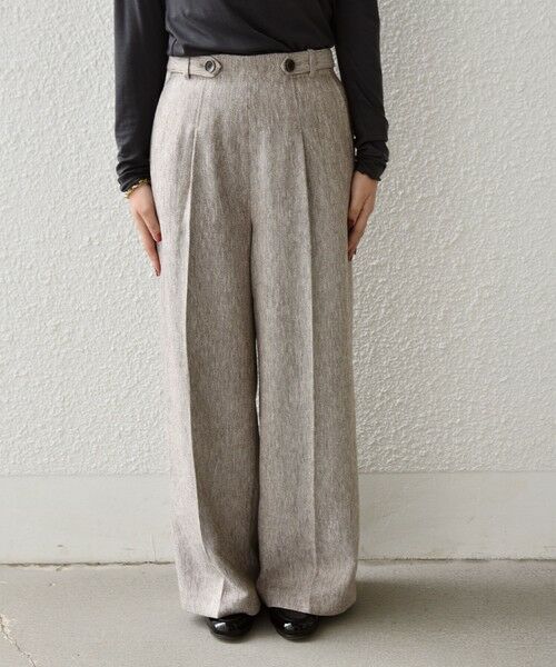 SHIPS / シップス その他パンツ | SHIPS Colors:〈手洗い可能〉カラー ミックス ツイード ボタン ワイドパンツ◇ | 詳細10