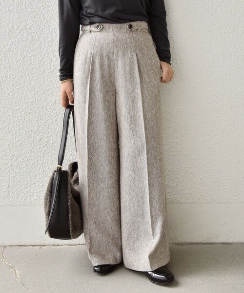 SHIPS / シップス その他パンツ | SHIPS Colors:〈手洗い可能〉カラー ミックス ツイード ボタン ワイドパンツ◇ | 詳細14