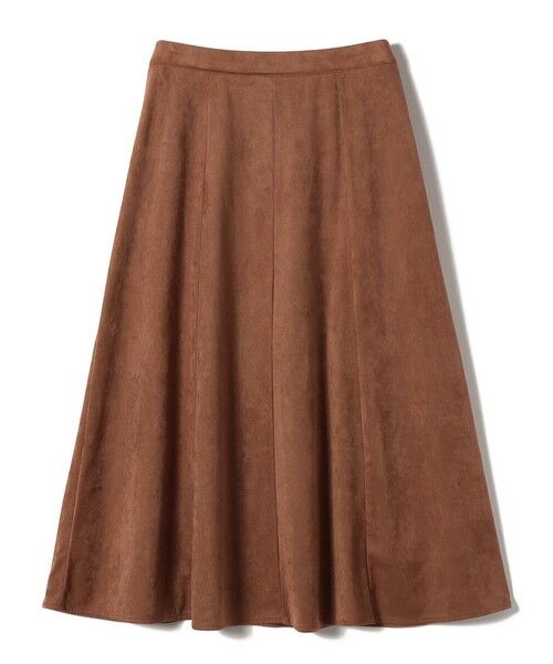 SHIPS / シップス ロング・マキシ丈スカート | SHIPS Colors:〈手洗い可能〉フェイクスエード（ポリエステル）フレアスカート | 詳細1