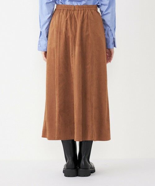 SHIPS / シップス ロング・マキシ丈スカート | SHIPS Colors:〈手洗い可能〉フェイクスエード（ポリエステル）フレアスカート | 詳細5