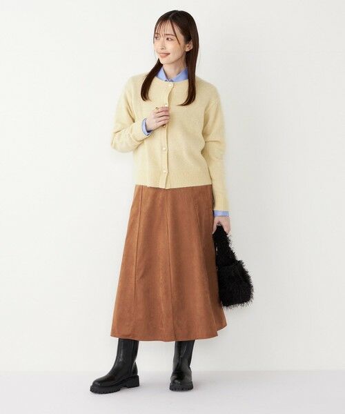 SHIPS / シップス ロング・マキシ丈スカート | SHIPS Colors:〈手洗い可能〉フェイクスエード（ポリエステル）フレアスカート | 詳細12