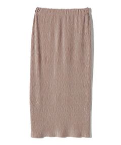 SHIPS / シップス ロング・マキシ丈スカート | SHIPS Colors:〈手洗い可能〉ポリエステル ベロア プリーツ タイトスカート