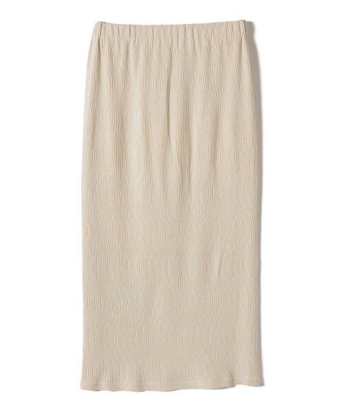SHIPS / シップス ロング・マキシ丈スカート | SHIPS Colors:〈手洗い可能〉ポリエステル ベロア プリーツ タイトスカート | 詳細1