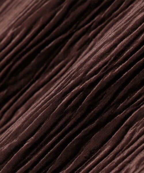 SHIPS / シップス ロング・マキシ丈スカート | SHIPS Colors:〈手洗い可能〉ポリエステル ベロア プリーツ タイトスカート | 詳細10