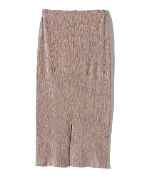 SHIPS / シップス ロング・マキシ丈スカート | SHIPS Colors:〈手洗い可能〉ポリエステル ベロア プリーツ タイトスカート | 詳細18