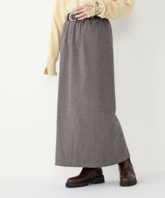 SHIPS / シップス ロング・マキシ丈スカート | SHIPS Colors:〈手洗い可能〉ジャージー へリボーン / チェック タイトスカート