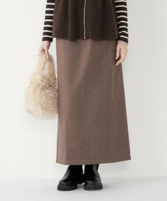 SHIPS / シップス ロング・マキシ丈スカート | SHIPS Colors:〈手洗い可能〉ジャージー へリボーン / チェック タイトスカート