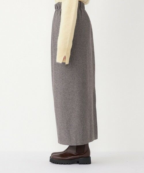 SHIPS / シップス ロング・マキシ丈スカート | SHIPS Colors:〈手洗い可能〉ジャージー へリボーン / チェック タイトスカート | 詳細4