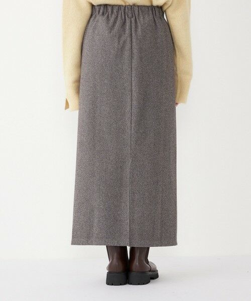 SHIPS / シップス ロング・マキシ丈スカート | SHIPS Colors:〈手洗い可能〉ジャージー へリボーン / チェック タイトスカート | 詳細5