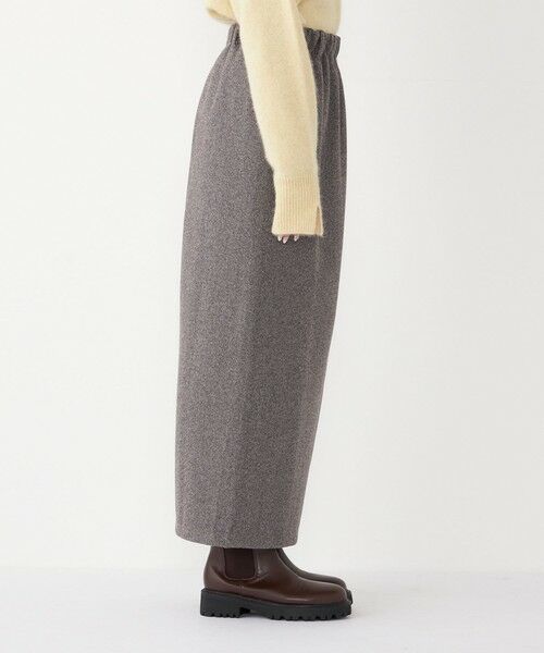 SHIPS / シップス ロング・マキシ丈スカート | SHIPS Colors:〈手洗い可能〉ジャージー へリボーン / チェック タイトスカート | 詳細6