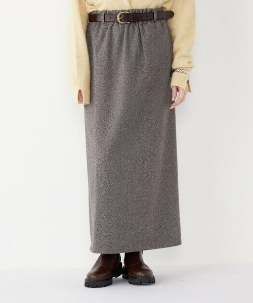 SHIPS / シップス ロング・マキシ丈スカート | SHIPS Colors:〈手洗い可能〉ジャージー へリボーン / チェック タイトスカート | 詳細10