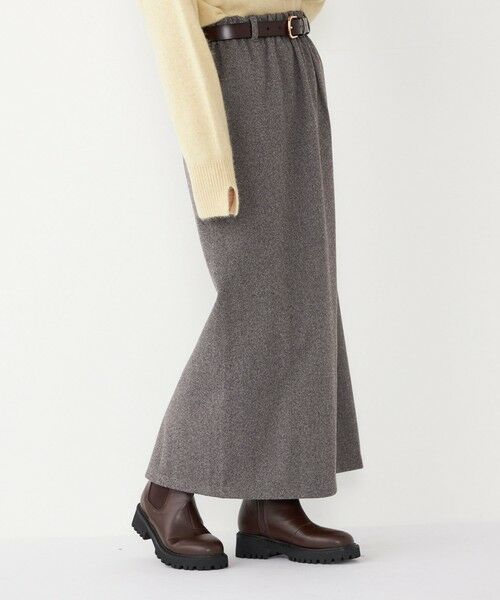 SHIPS / シップス ロング・マキシ丈スカート | SHIPS Colors:〈手洗い可能〉ジャージー へリボーン / チェック タイトスカート | 詳細11