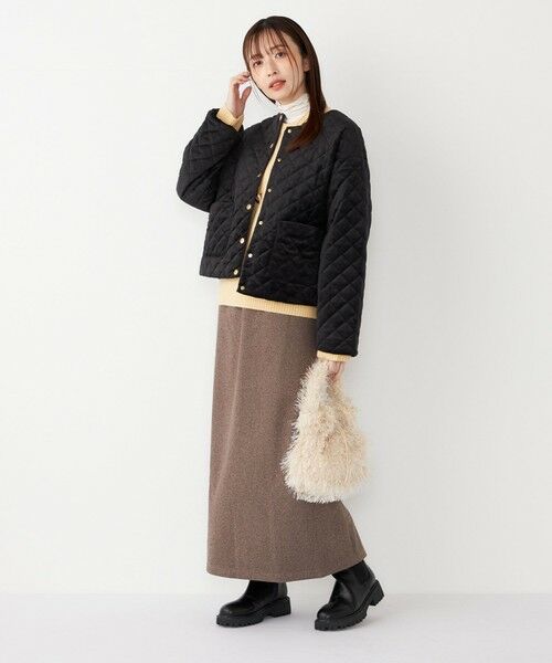 SHIPS / シップス ロング・マキシ丈スカート | SHIPS Colors:〈手洗い可能〉ジャージー へリボーン / チェック タイトスカート | 詳細29