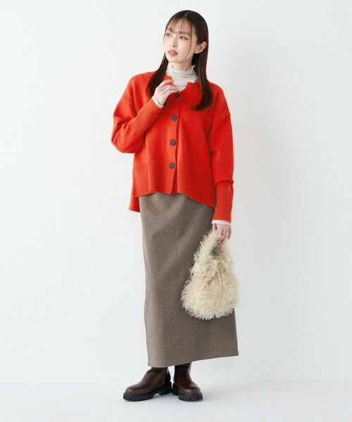 SHIPS / シップス ロング・マキシ丈スカート | SHIPS Colors:〈手洗い可能〉ジャージー へリボーン / チェック タイトスカート | 詳細30