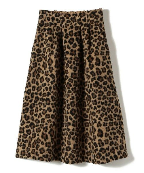 SHIPS / シップス ロング・マキシ丈スカート | SHIPS Colors:〈手洗い可能〉レオパード ジャカード タック スカート | 詳細1