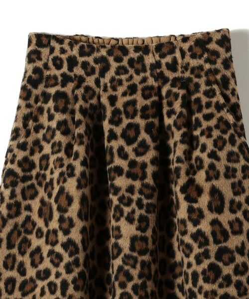 SHIPS / シップス ロング・マキシ丈スカート | SHIPS Colors:〈手洗い可能〉レオパード ジャカード タック スカート | 詳細5