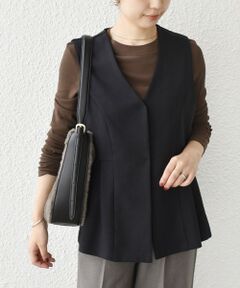 SHIPS / シップス ベスト | SHIPS Colors:〈手洗い可能〉ウールライク ペプラムベスト 2（セットアップ対応可能）◇