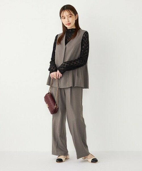 SHIPS / シップス ベスト | SHIPS Colors:〈手洗い可能〉ウールライク ペプラムベスト 2（セットアップ対応可能）◇ | 詳細16