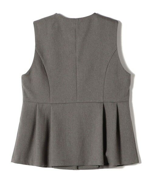SHIPS / シップス ベスト | SHIPS Colors:〈手洗い可能〉ウールライク ペプラムベスト 2（セットアップ対応可能）◇ | 詳細2