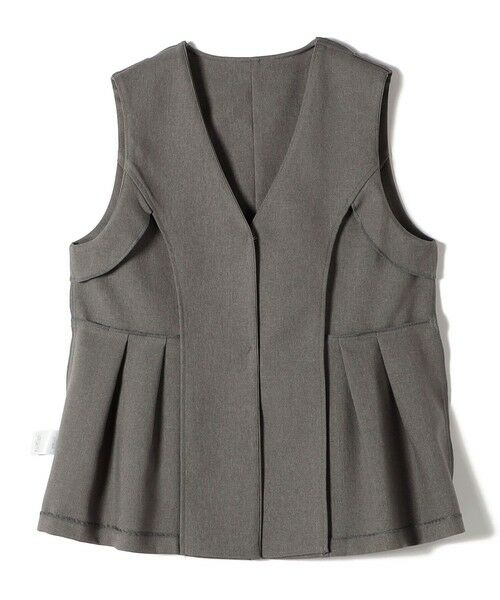 SHIPS / シップス ベスト | SHIPS Colors:〈手洗い可能〉ウールライク ペプラムベスト 2（セットアップ対応可能）◇ | 詳細3